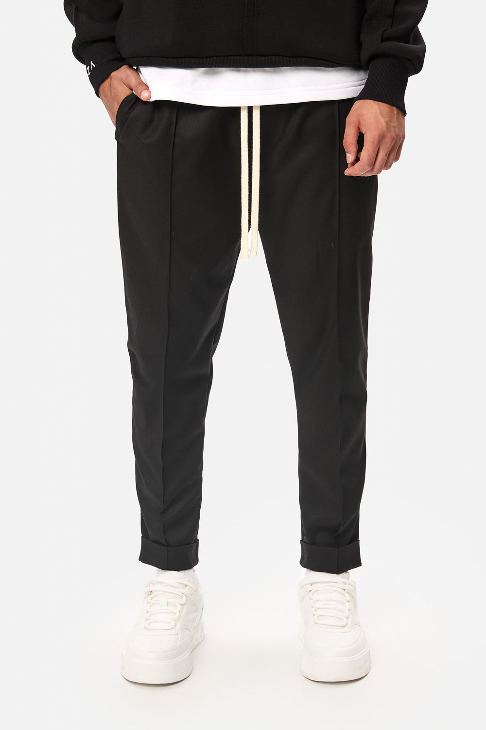 Pantaloni Thom | Bărbați | Negru | Stil Modern & Elegant | Confort & Funcționalitate | Atelier Hamza