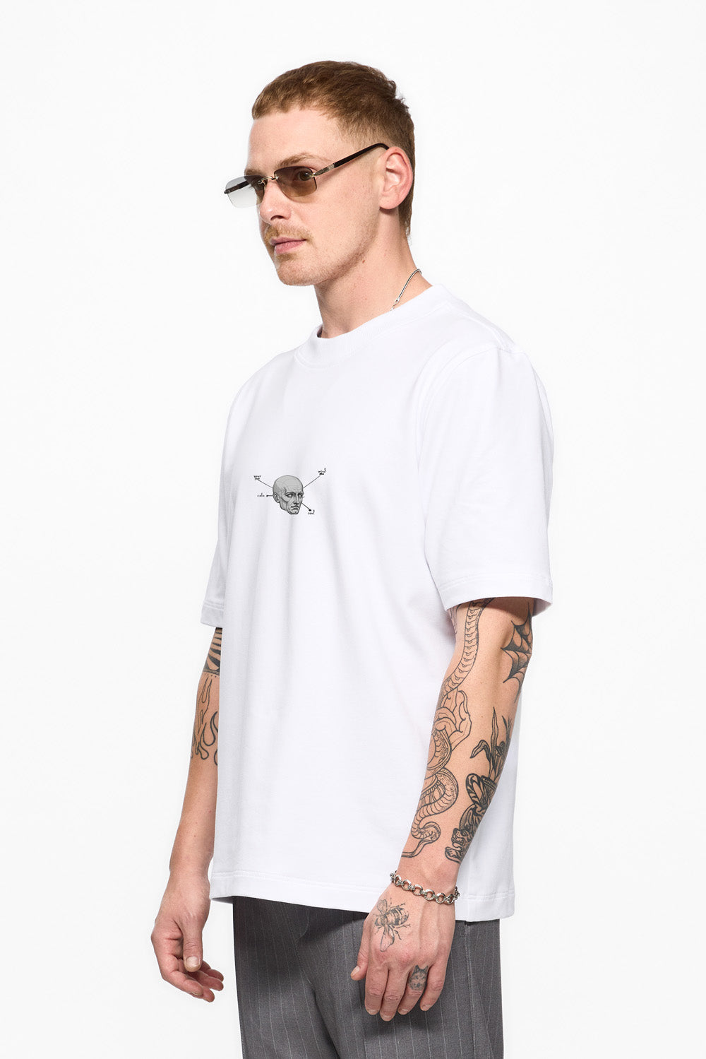 Tricou alb cu imprimeu Los angeles