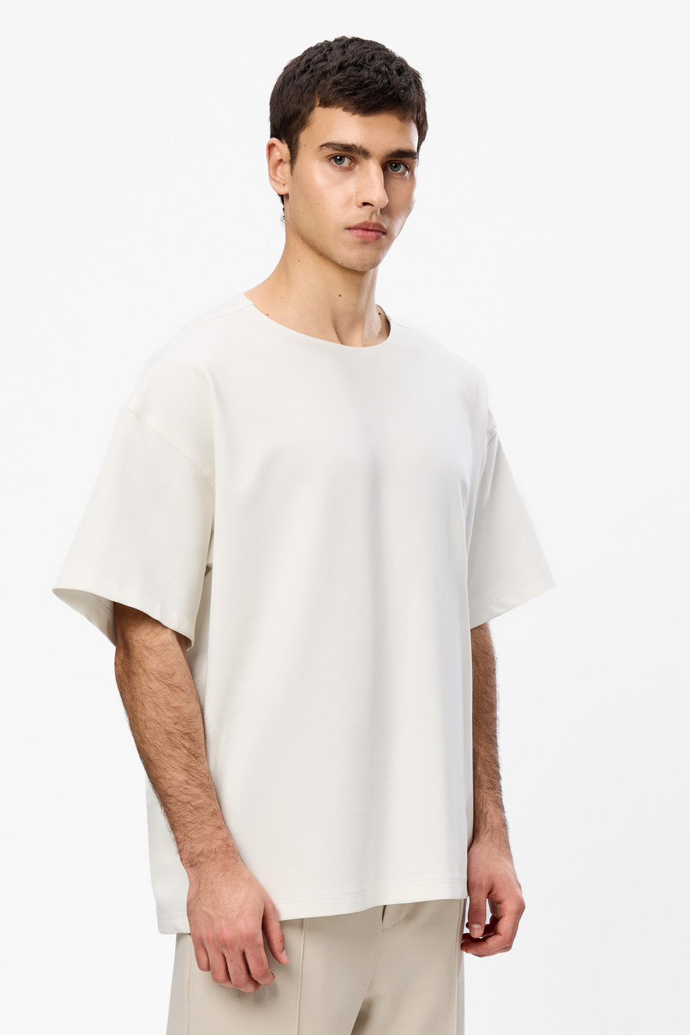 Tricou off-white Oversized III