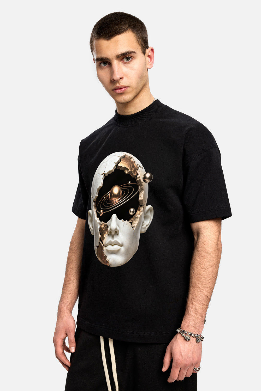 Midas Printed Black T-Shirt