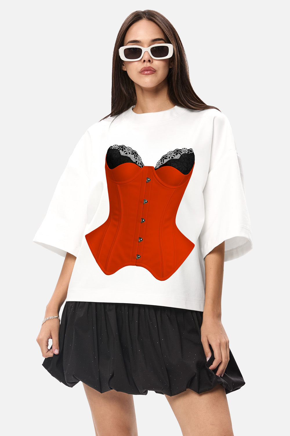 Tricou negru cu imprimeu Verona