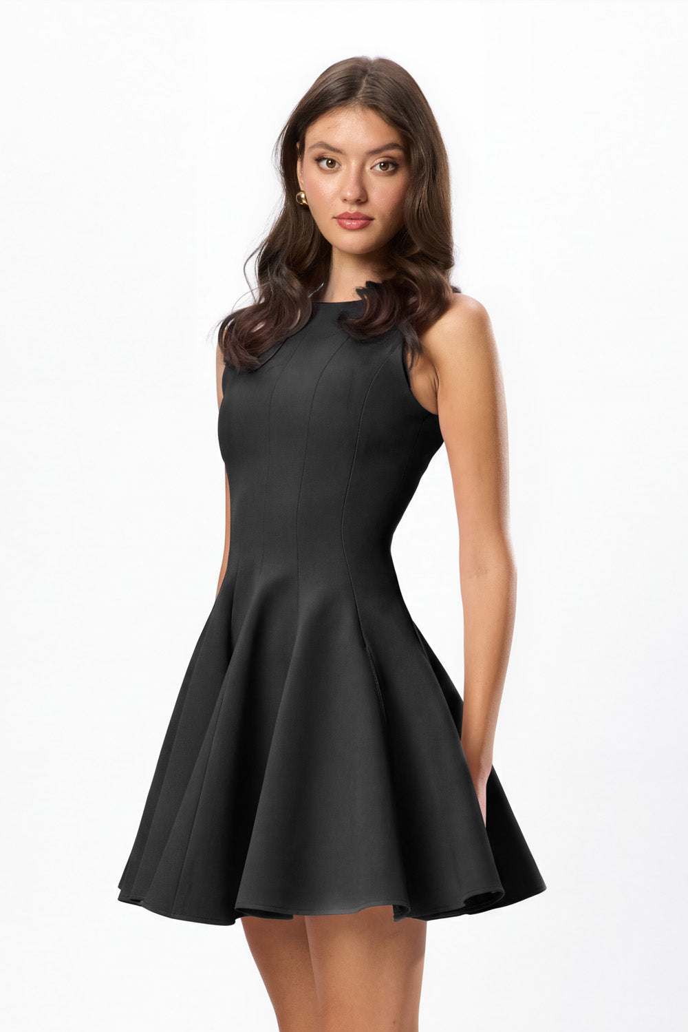 Rochie neagra din Stofa Sienna