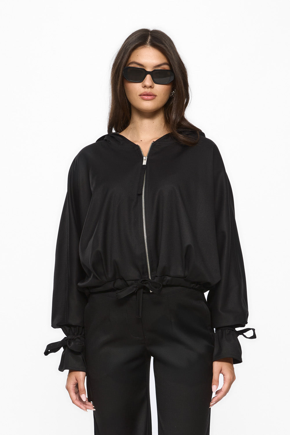 Swan Black Cloth Jacket