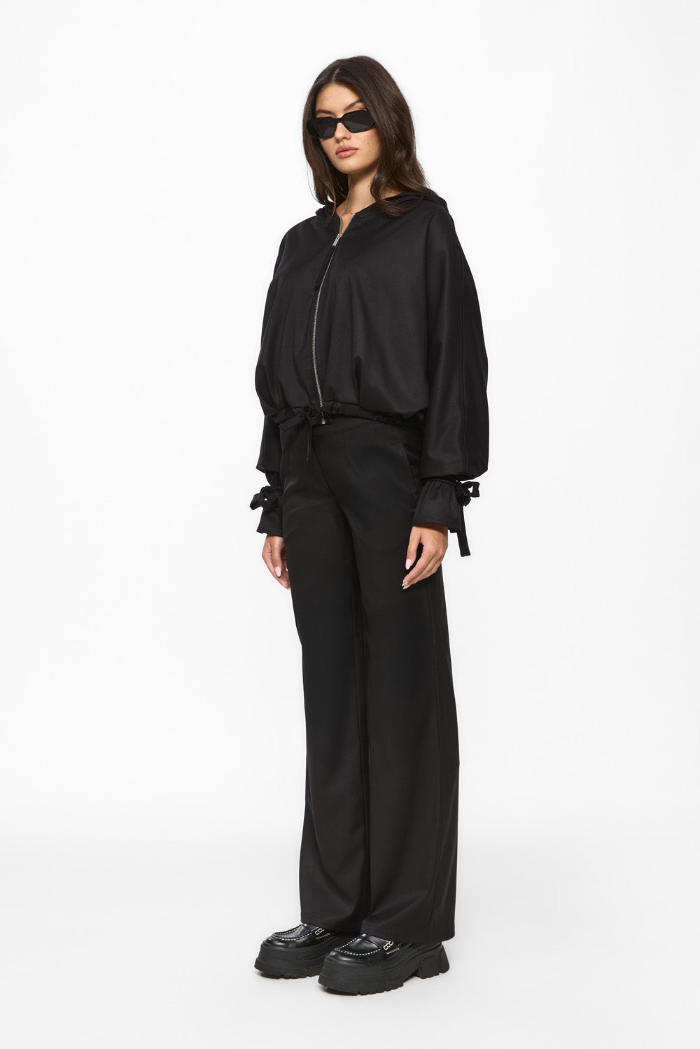 Swan Black Cloth Jacket