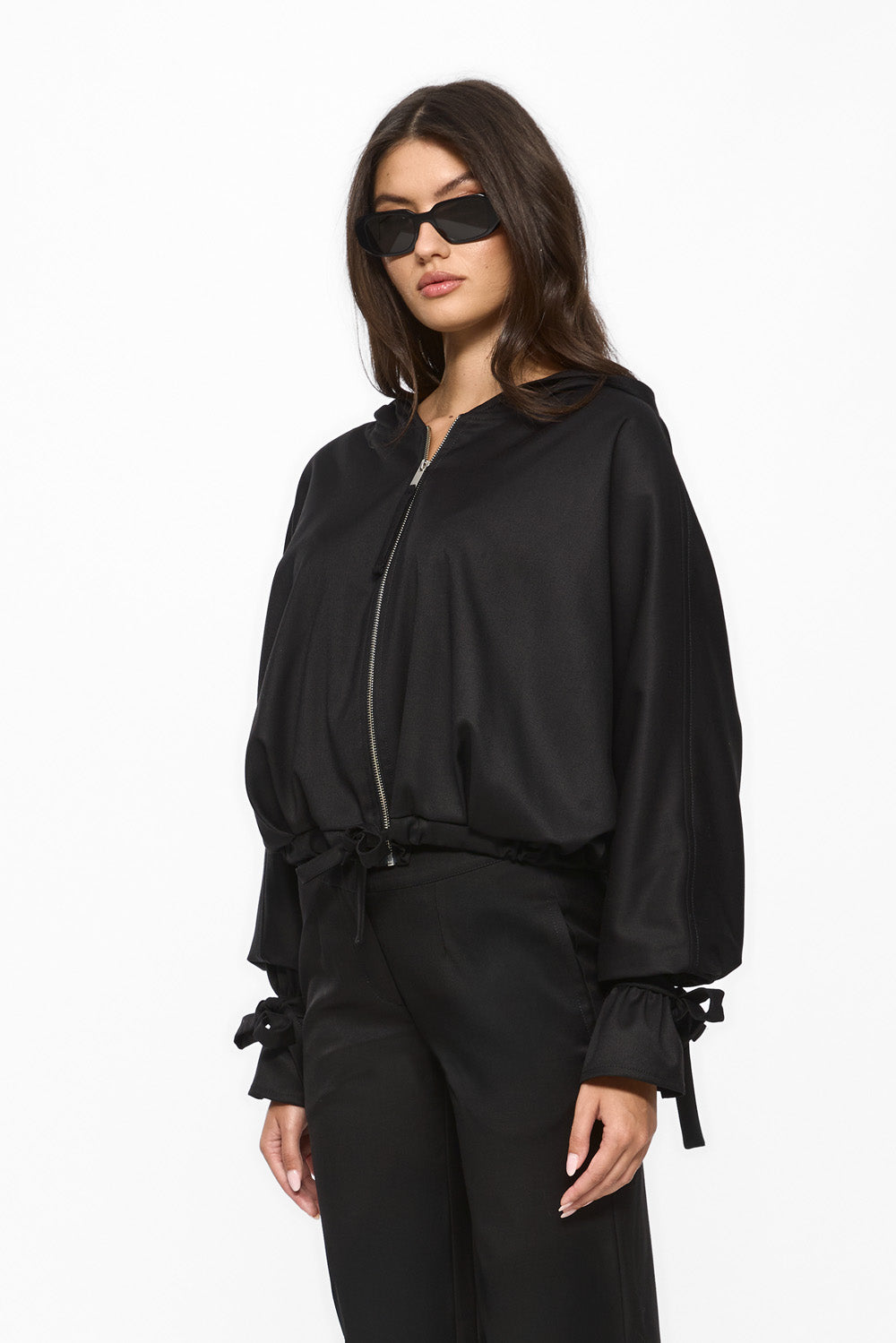 Swan Black Cloth Jacket