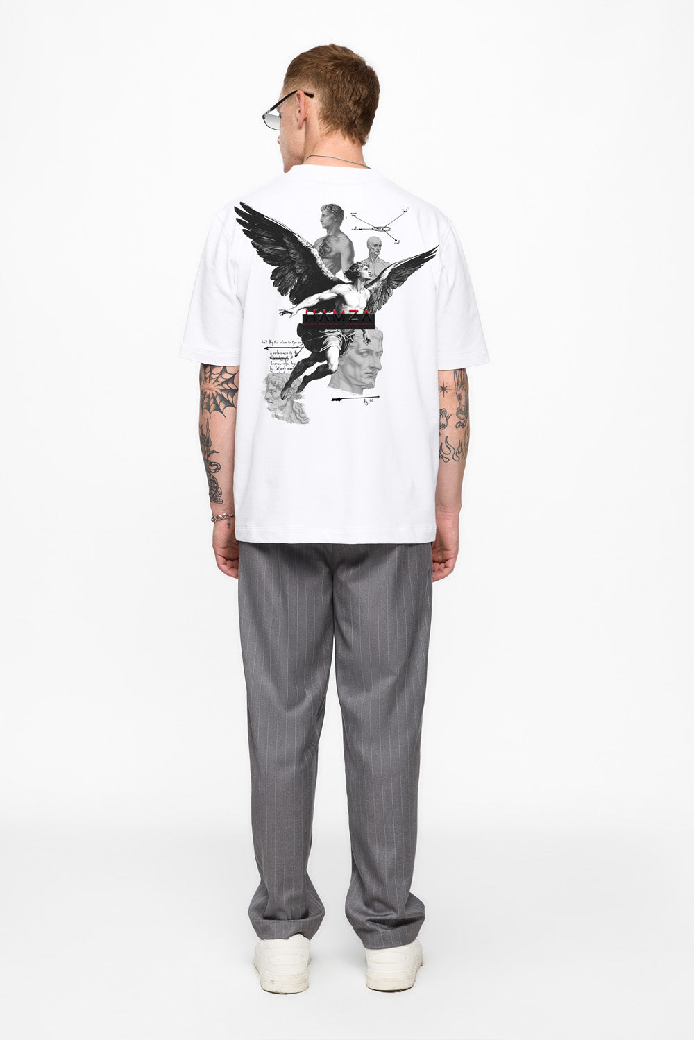 Tricou alb cu imprimeu Los angeles