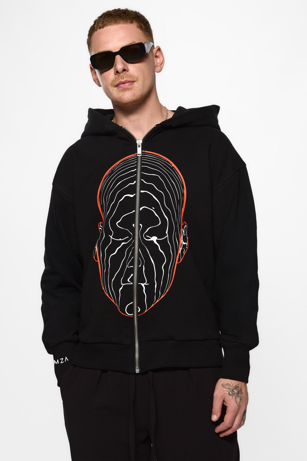 Ego printed Zip Hoodie