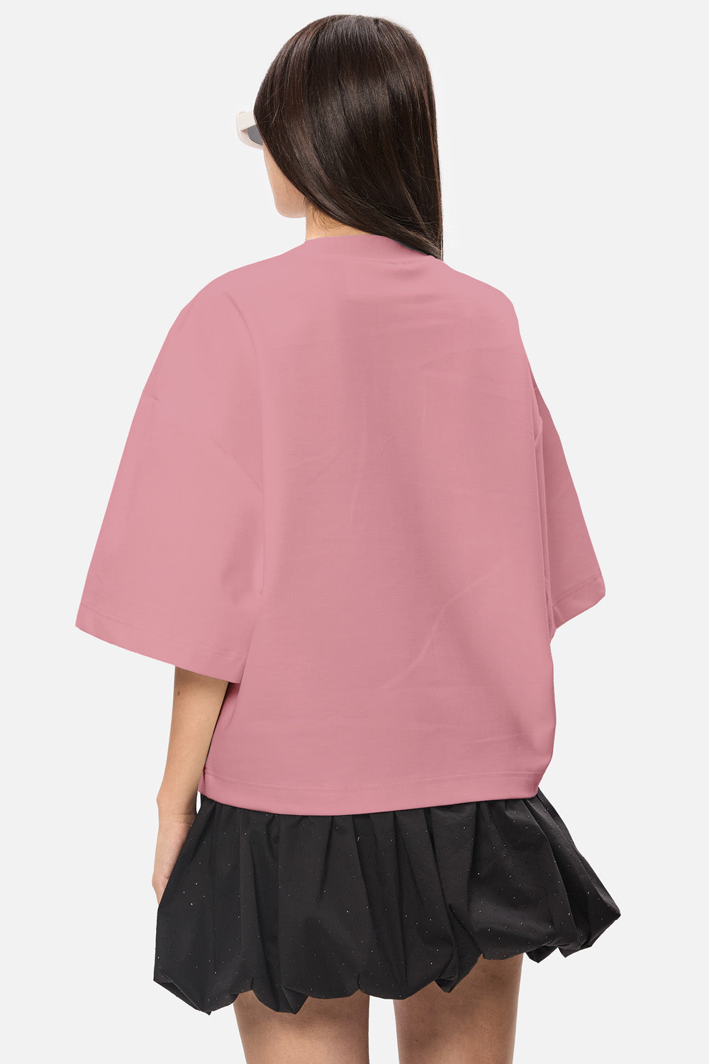 Tricou Luna cu funde aplicate | Femei | Roz | Stil Modern & Elegant | Confort & Funcționalitate | Atelier Hamza