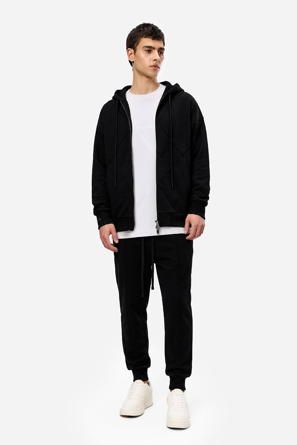 Crudo V2 Black Cotton Tracksuit