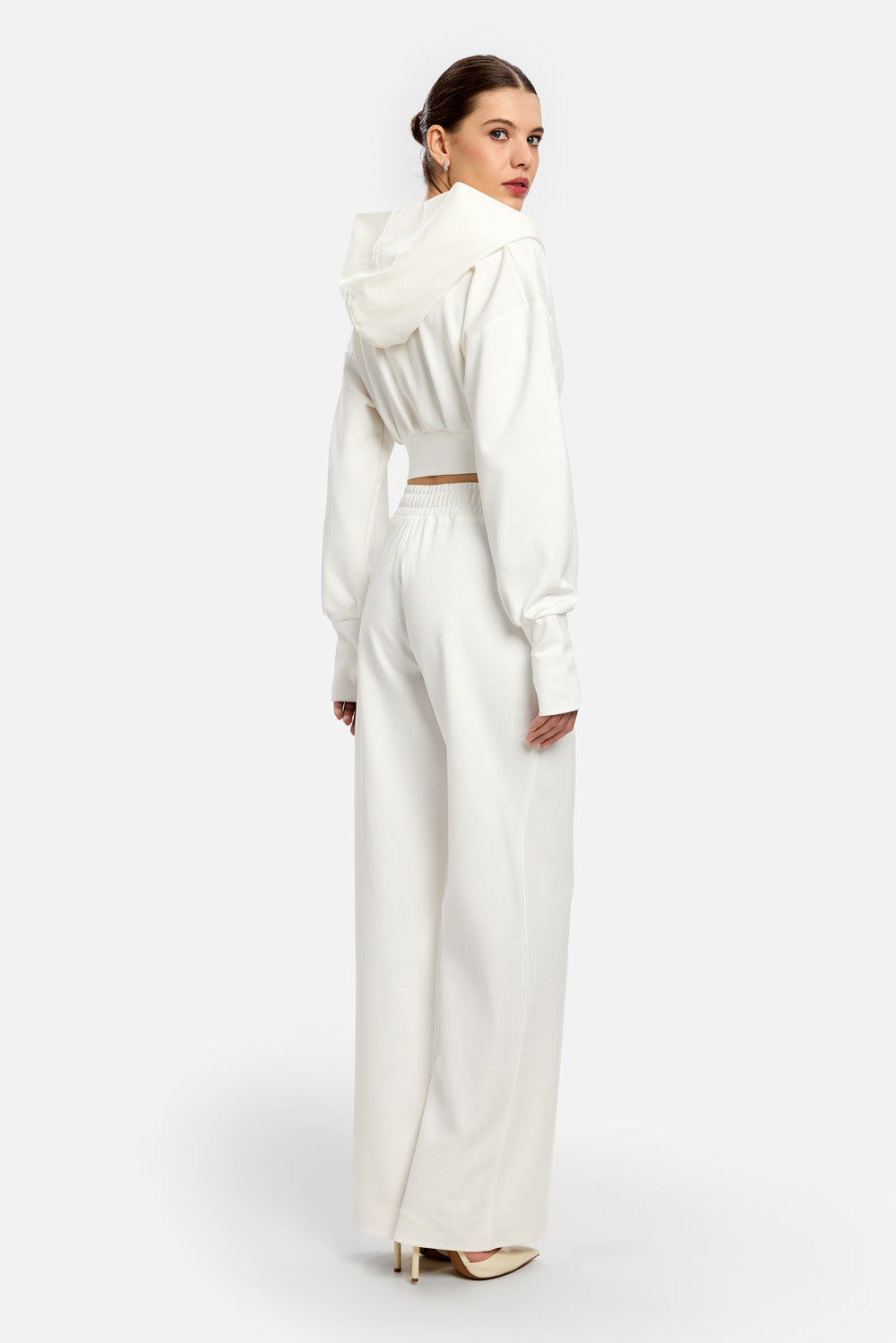 Karol off white flared Pants