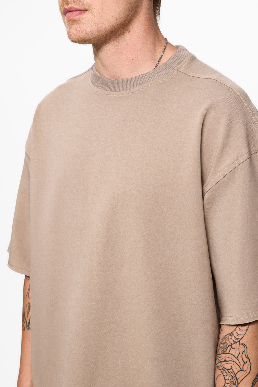 Tricou Bej Oversized