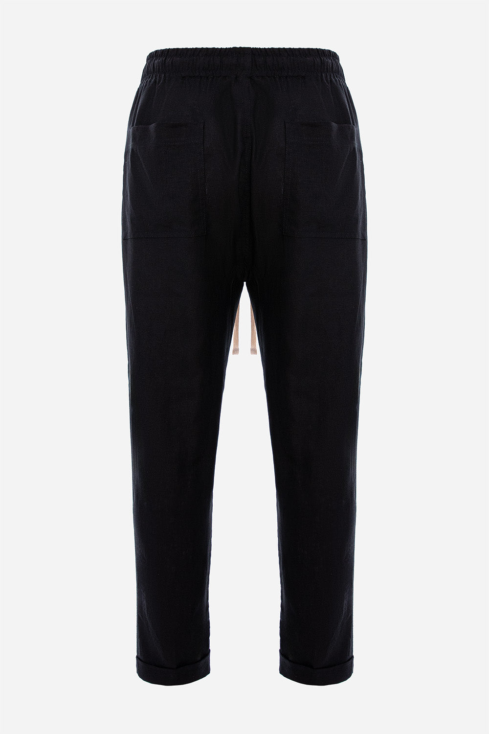 Pantaloni din in crem Thom