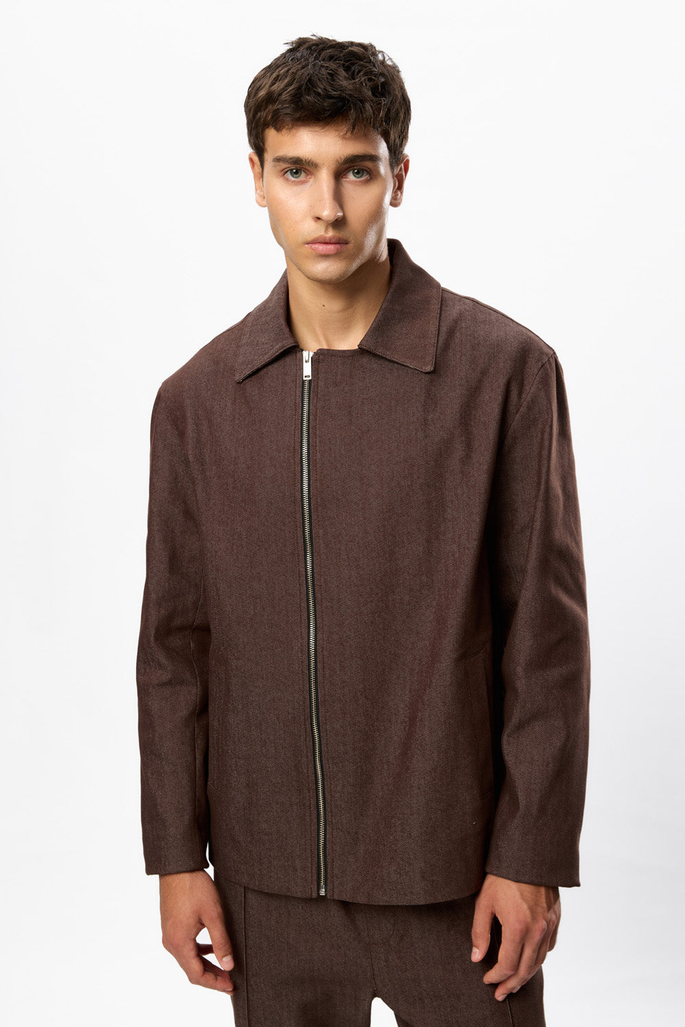 Six V2 Dark Brown Denim Jacket