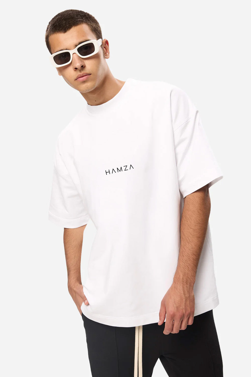 Tricou alb cu imprimeu Ky