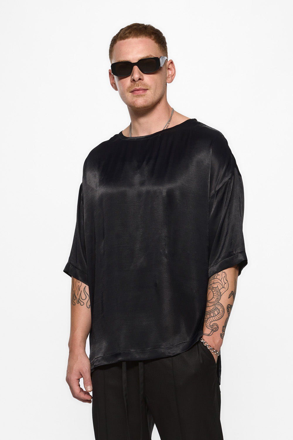 Tricou Negru din Vascoza Thom