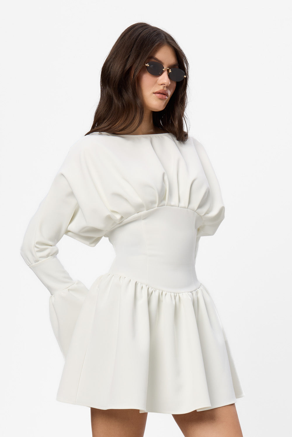 Rochie off-white din stofa Nyssa Cloth