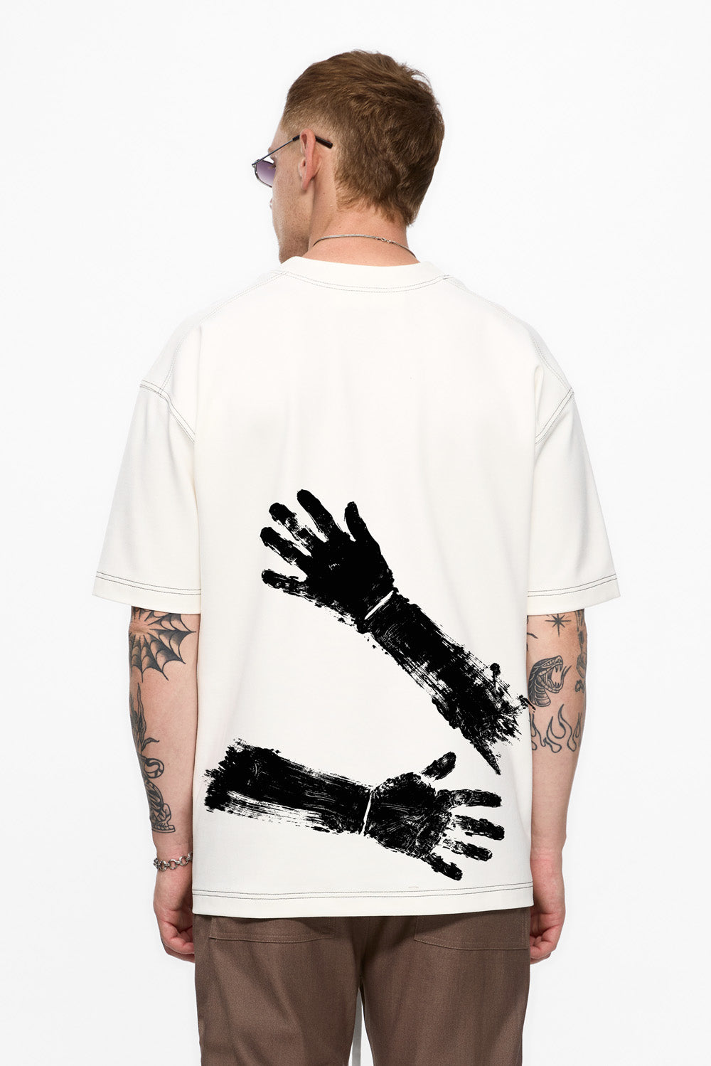 Valentines printed Off-White T-shirt - Hamza