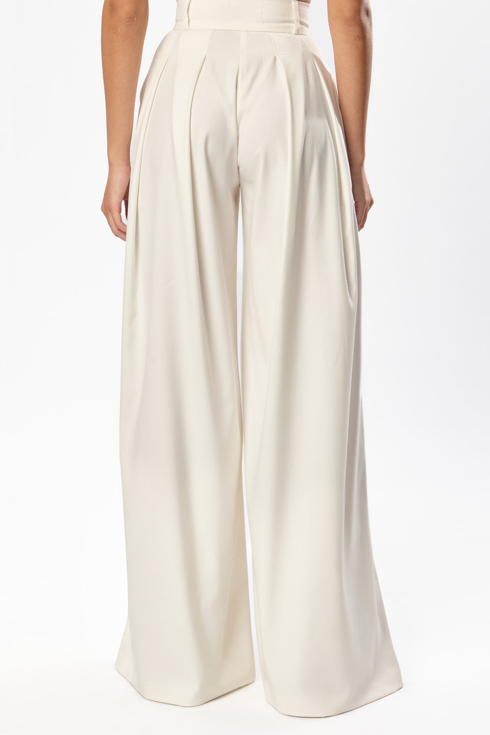 Pantaloni Off white din stofa Kimi