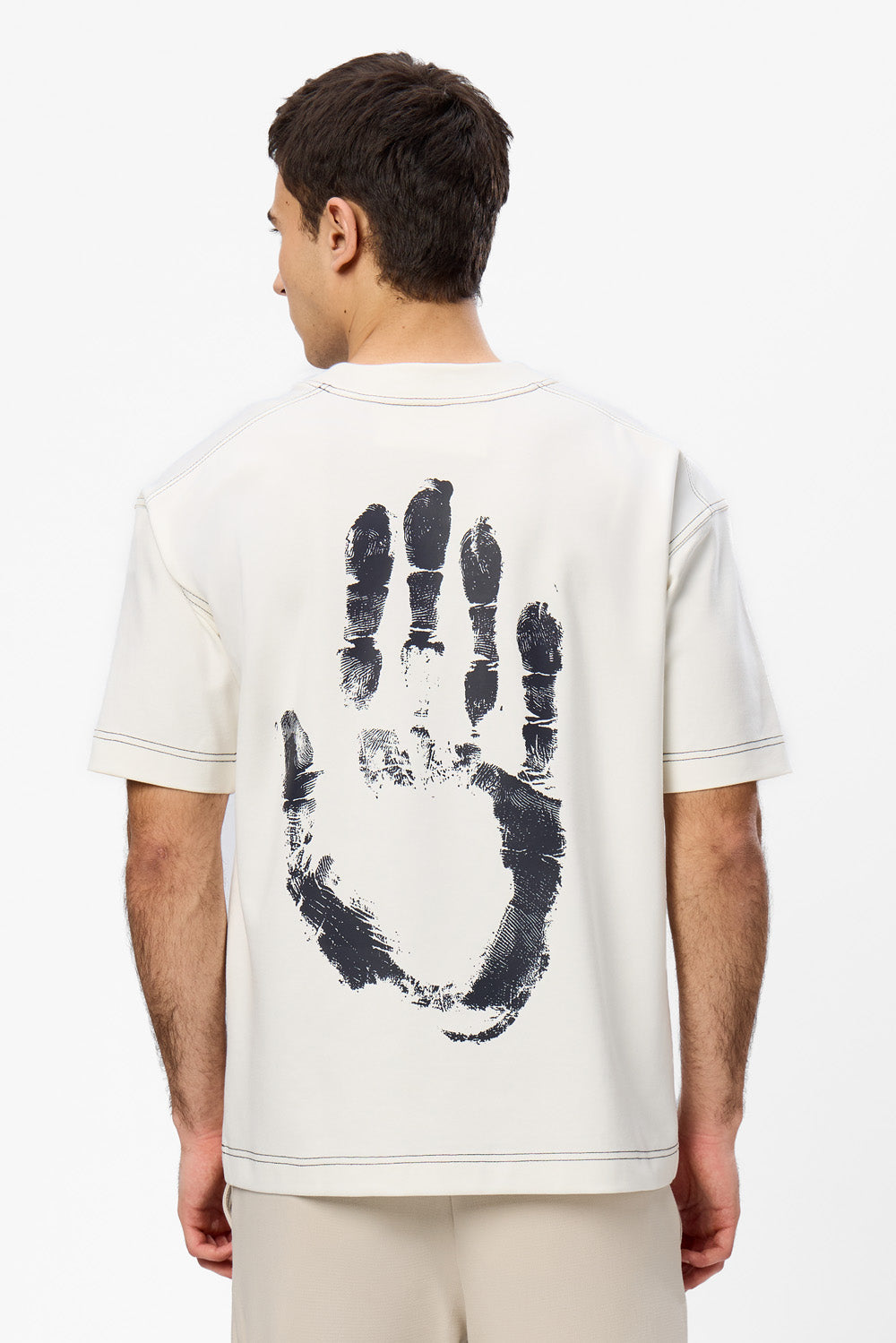 A Touch Forever printed Off-White T-shirt - Hamza