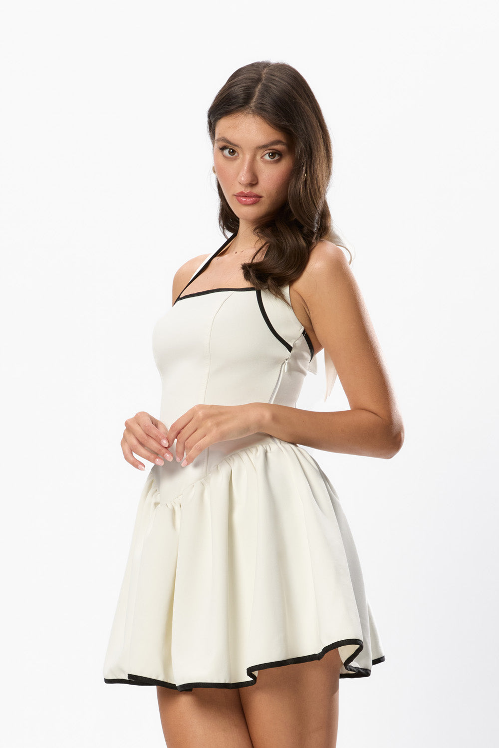 Rochie Off-White din Stofa Aurora