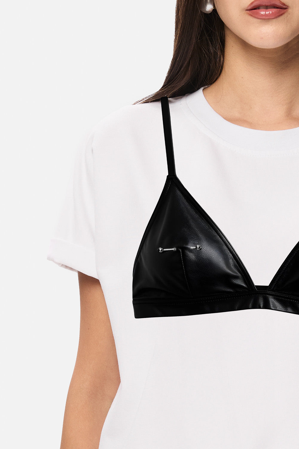 Tricou cu imprimeu Skin| Femei | Alb | Stil Modern & Elegant | Confort & Funcționalitate | Atelier Hamza