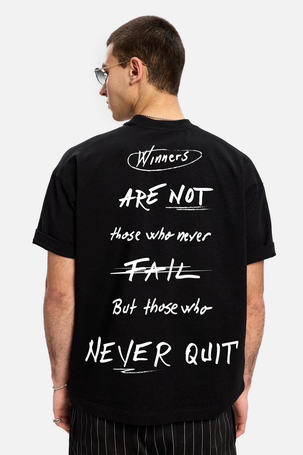 Tricou cu imprimeu Alpha | Bărbați | Negru | Stil Modern & Elegant | Confort & Funcționalitate | Atelier Hamza