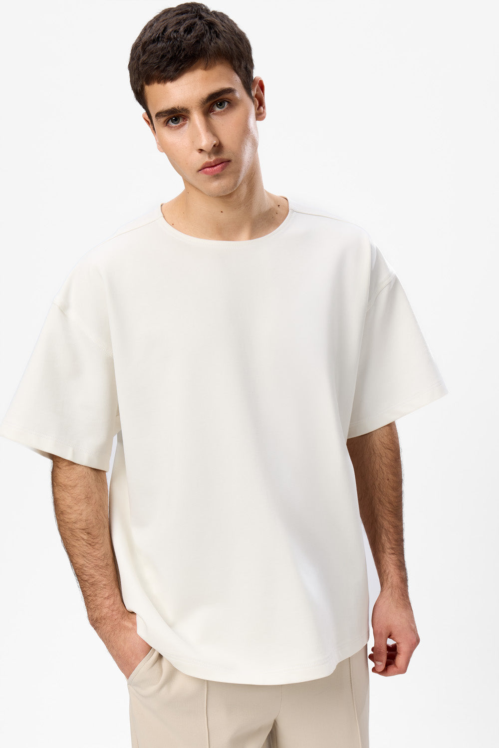 Tricou off-white Oversized III