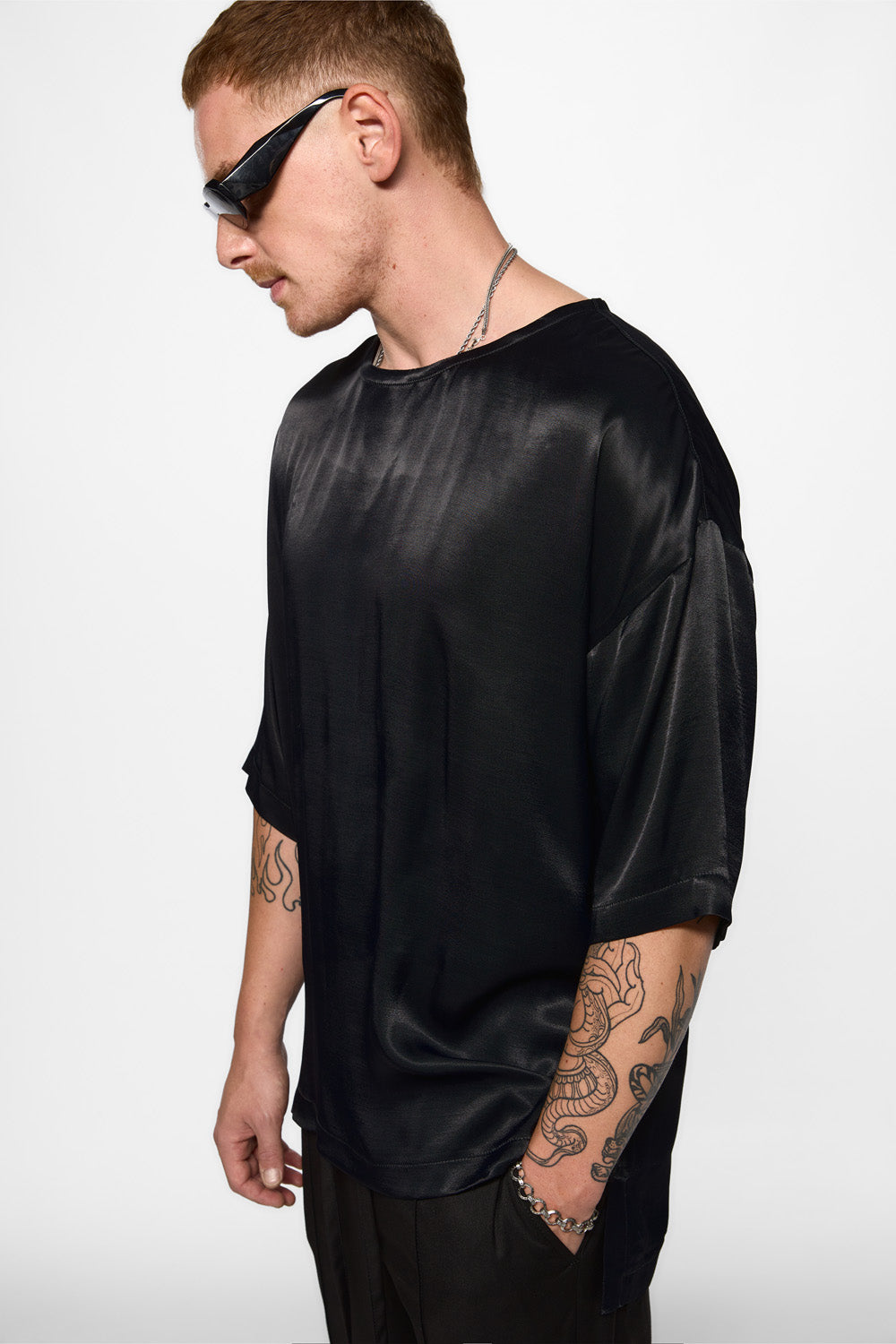 Tricou Negru din Vascoza Thom
