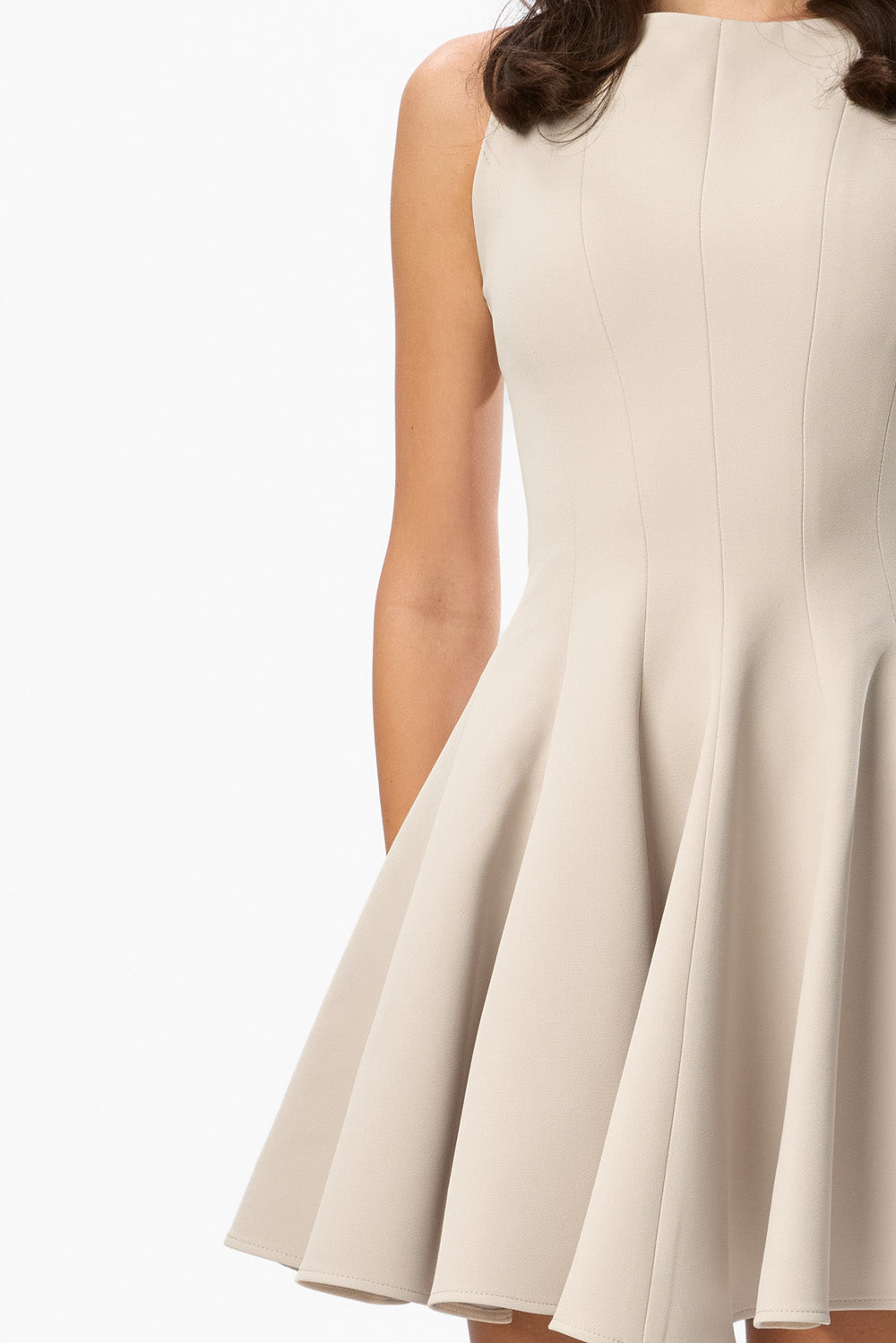 Rochie vanilla din stofa Sienna