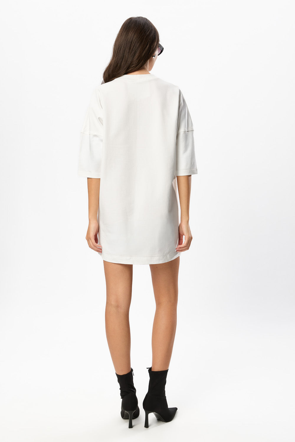 Rochie Off White cu imprimeu Sirena