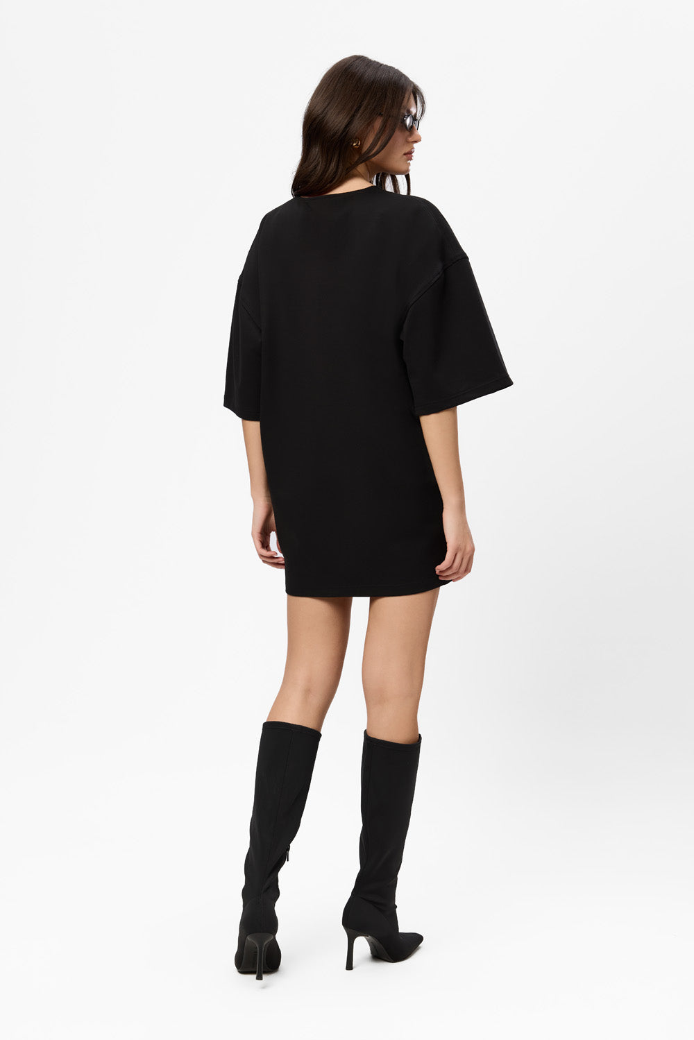 Kyoto Rose printed Black Dress