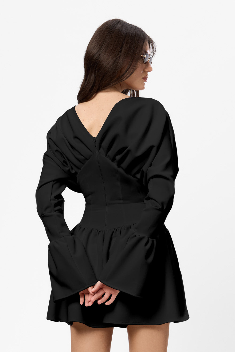 Rochie Neagra din stofa Nyssa Cloth