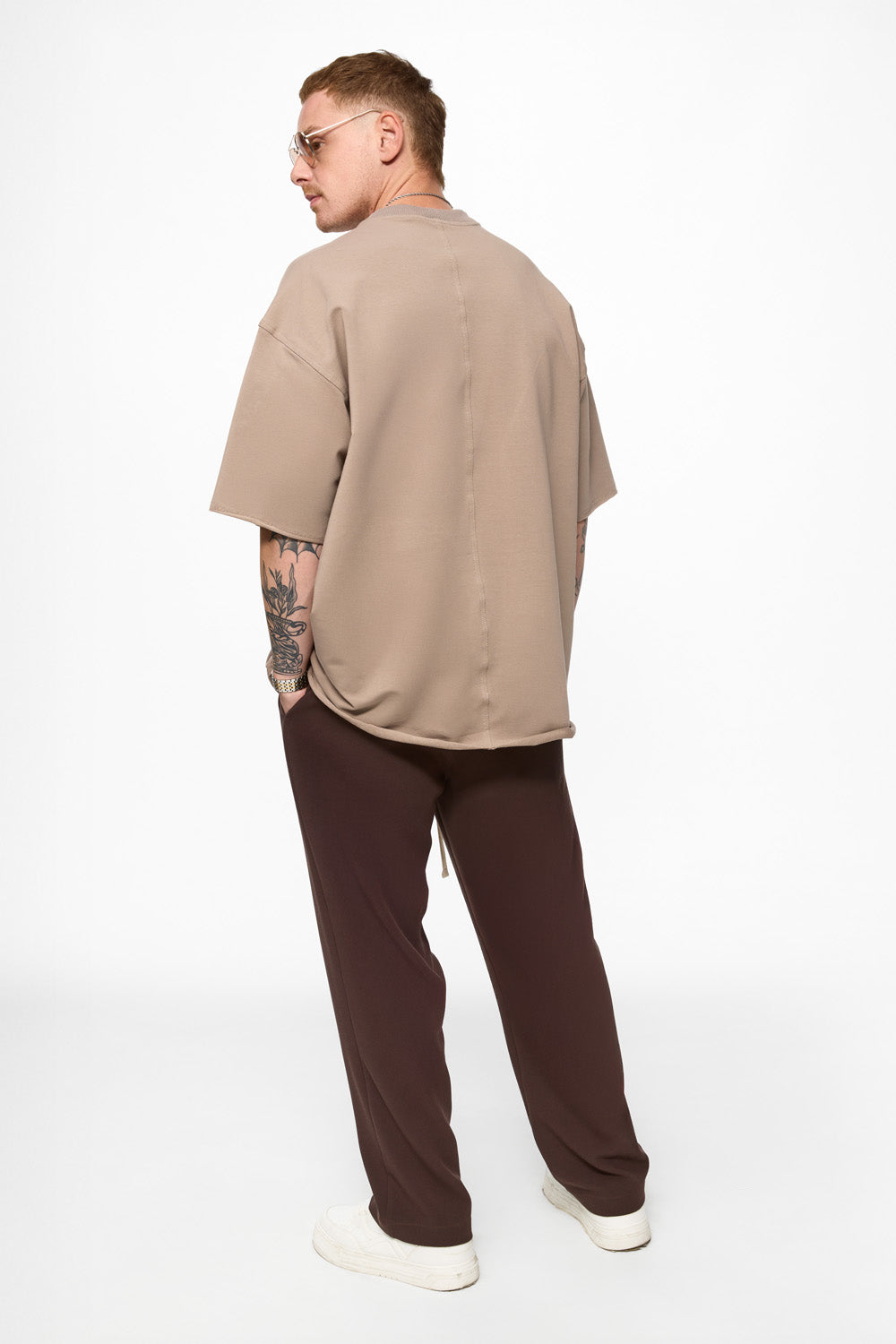 Tricou Bej Oversized