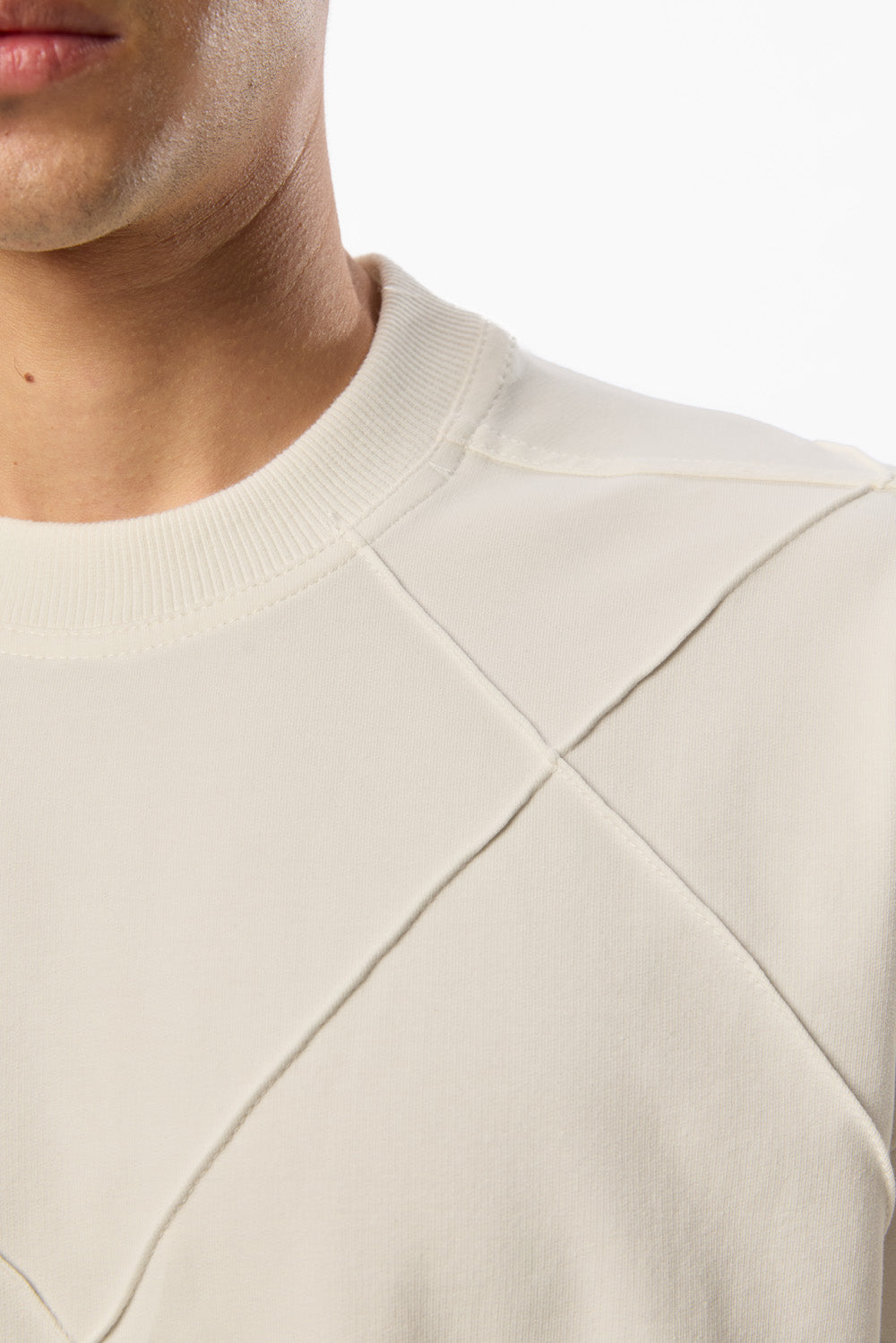Diamond Oversized Off-White T-shirt