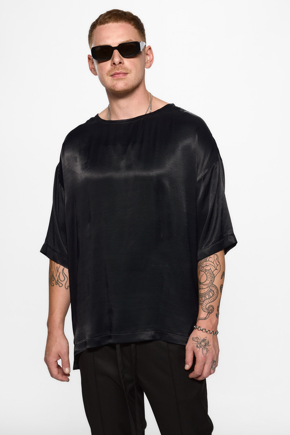 Tricou Negru din Vascoza Thom