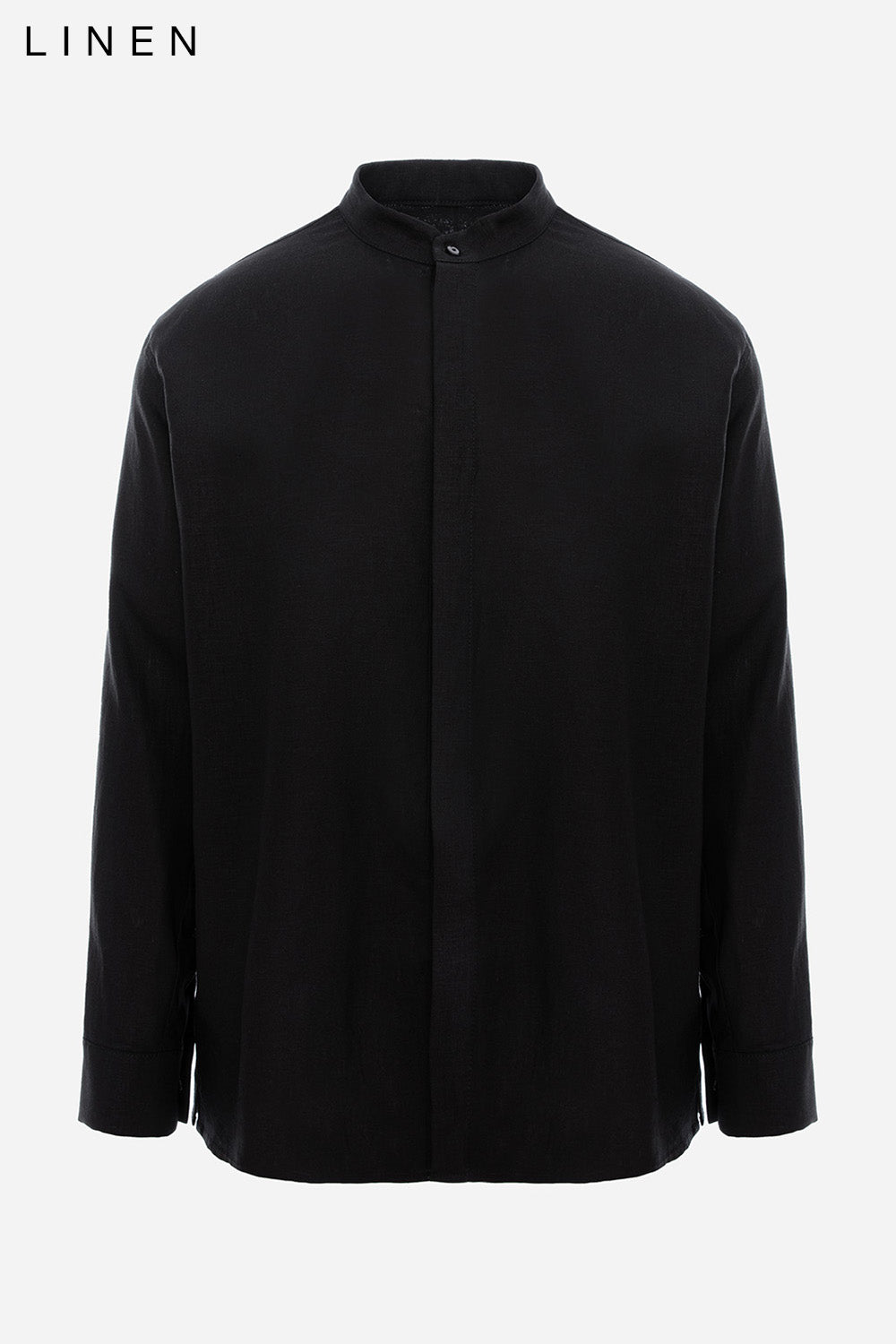 Thom grey linen shirt