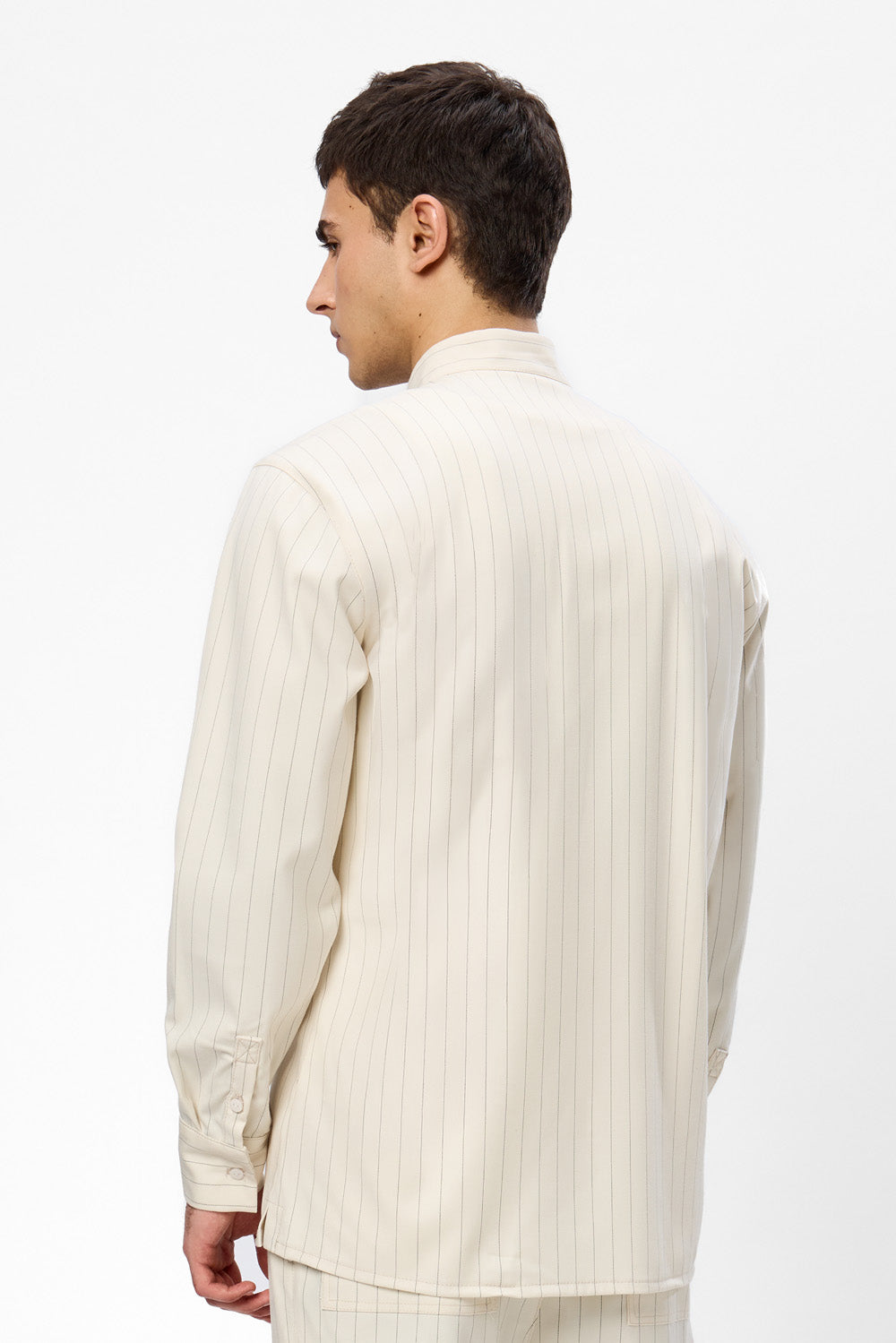 Thom striped vanilla cloth Shirt