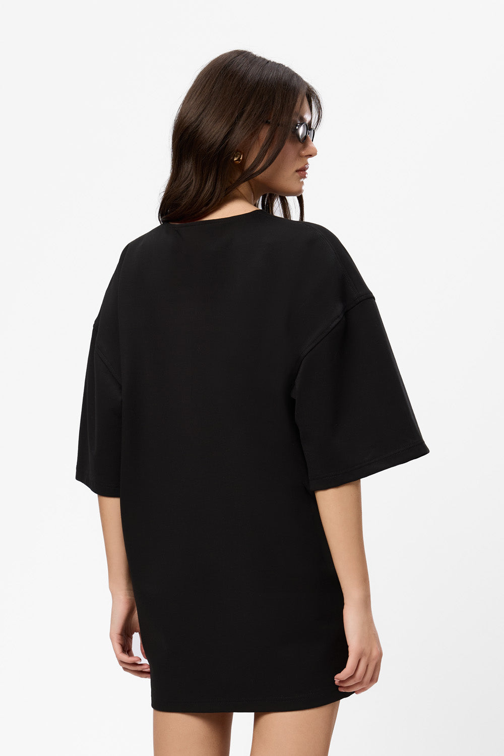 Kyoto Rose printed Black Dress