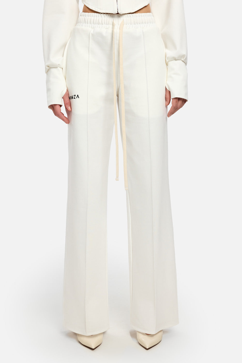 Karol off white flared Pants