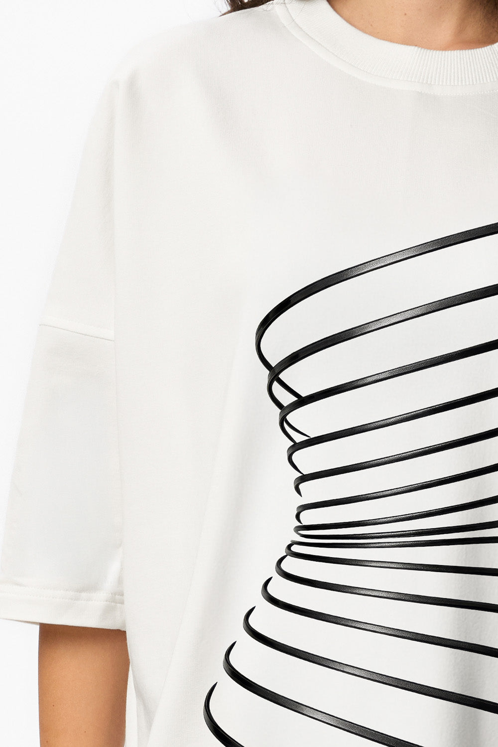 Rochie Off White cu imprimeu Sirena