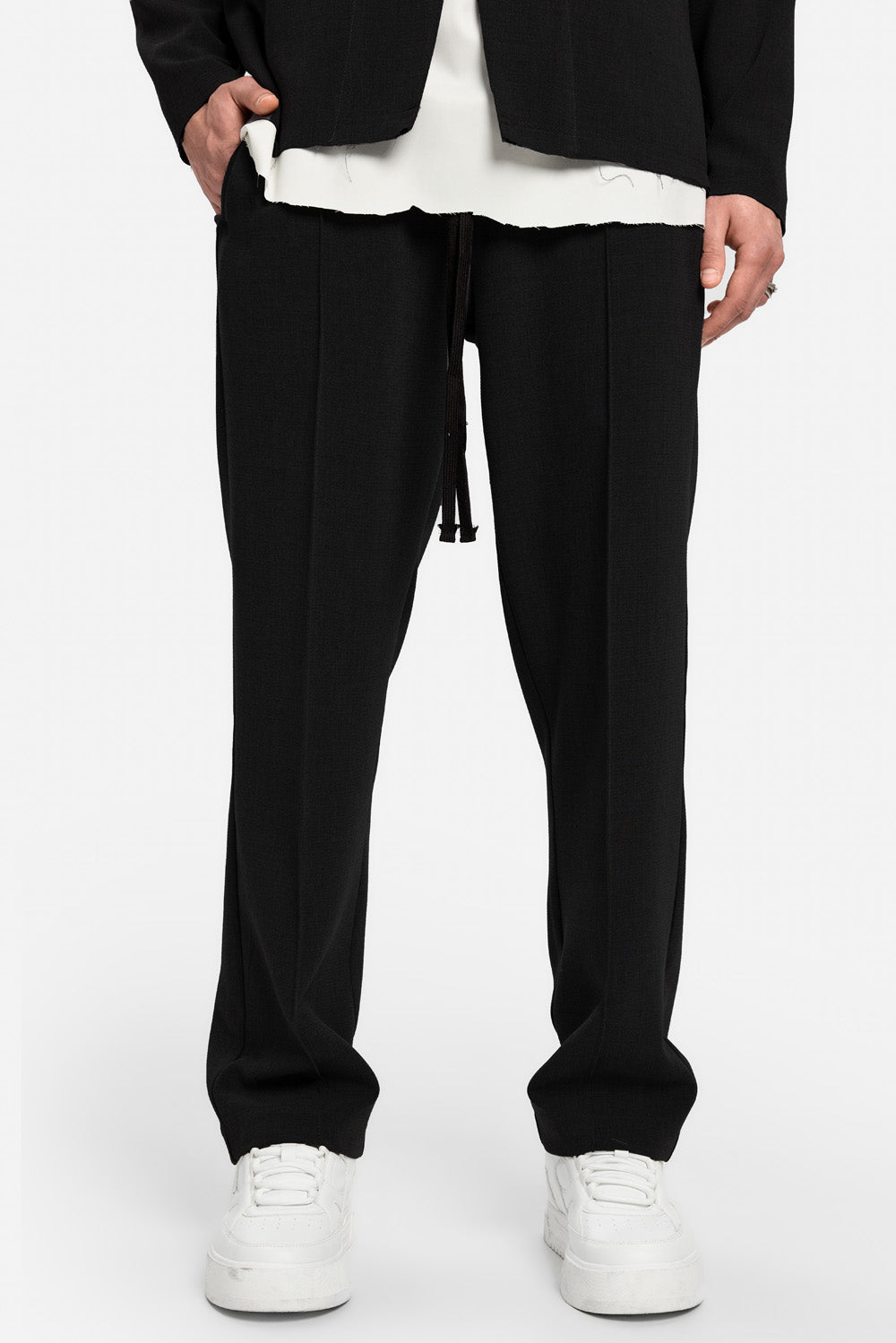Pantaloni stofa 247 | Bărbați | Negru | Stil Modern & Elegant | Confort & Funcționalitate | Atelier Hamza
