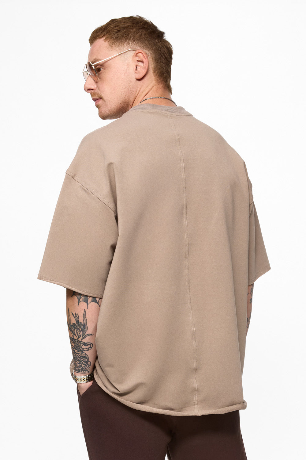 Tricou Bej Oversized