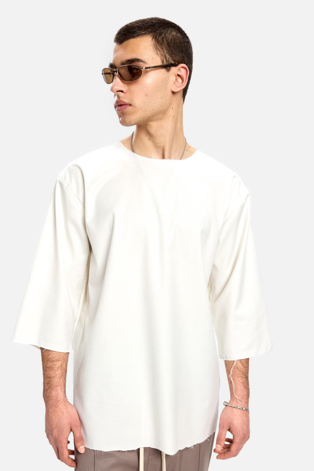Tricou Thom | Bărbați | Alb | Stil Modern & Elegant | Confort & Funcționalitate | Atelier Hamza