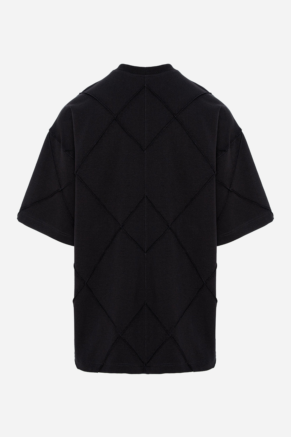 Tricou Off-White oversized cu cusaturi Diamond