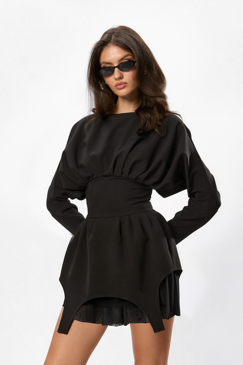 Nyssa Siren Black Midi Dress