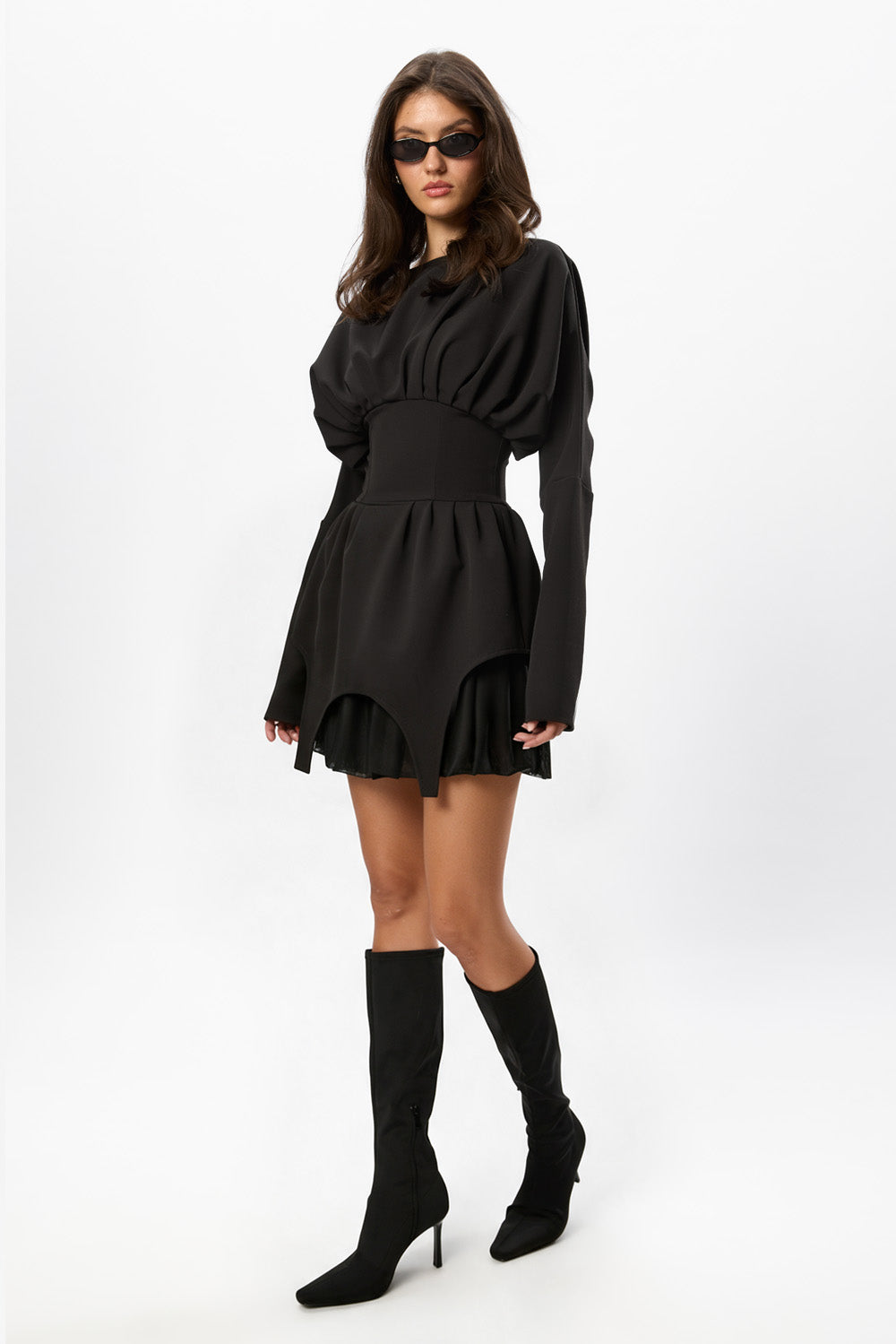 Nyssa Siren Black Midi Dress