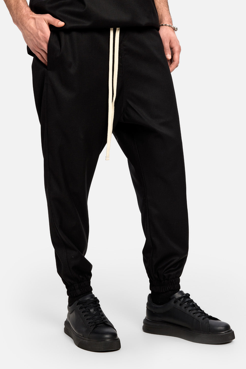 Pantaloni Sicily | Bărbați | Negru | Stil Modern & Elegant | Confort & Funcționalitate | Atelier Hamza
