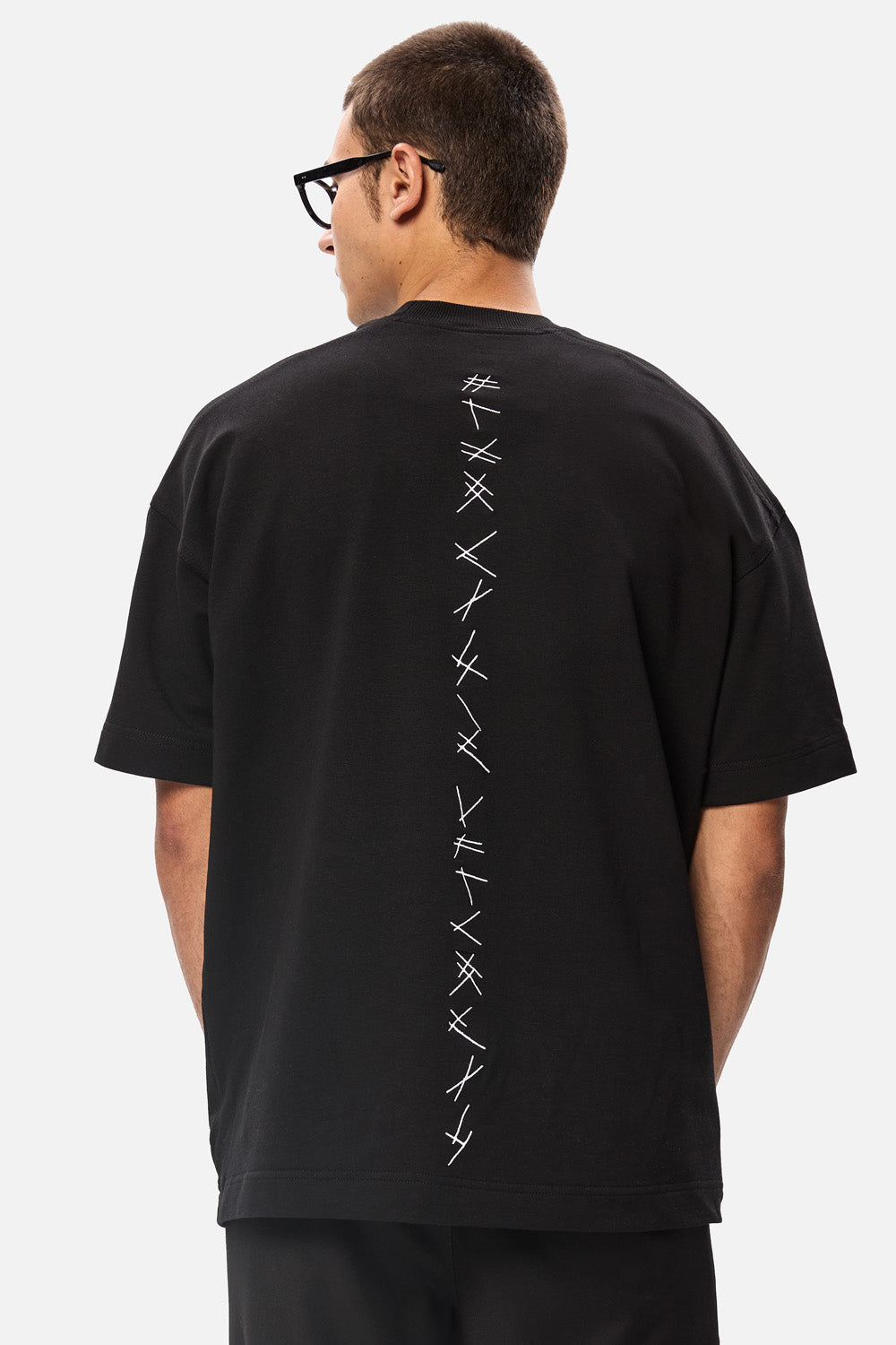 Akira White Hand Stitching T-shirt