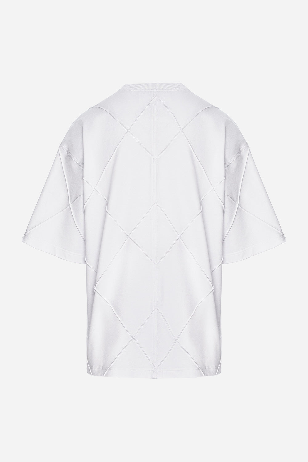 Tricou Off-White oversized cu cusaturi Diamond