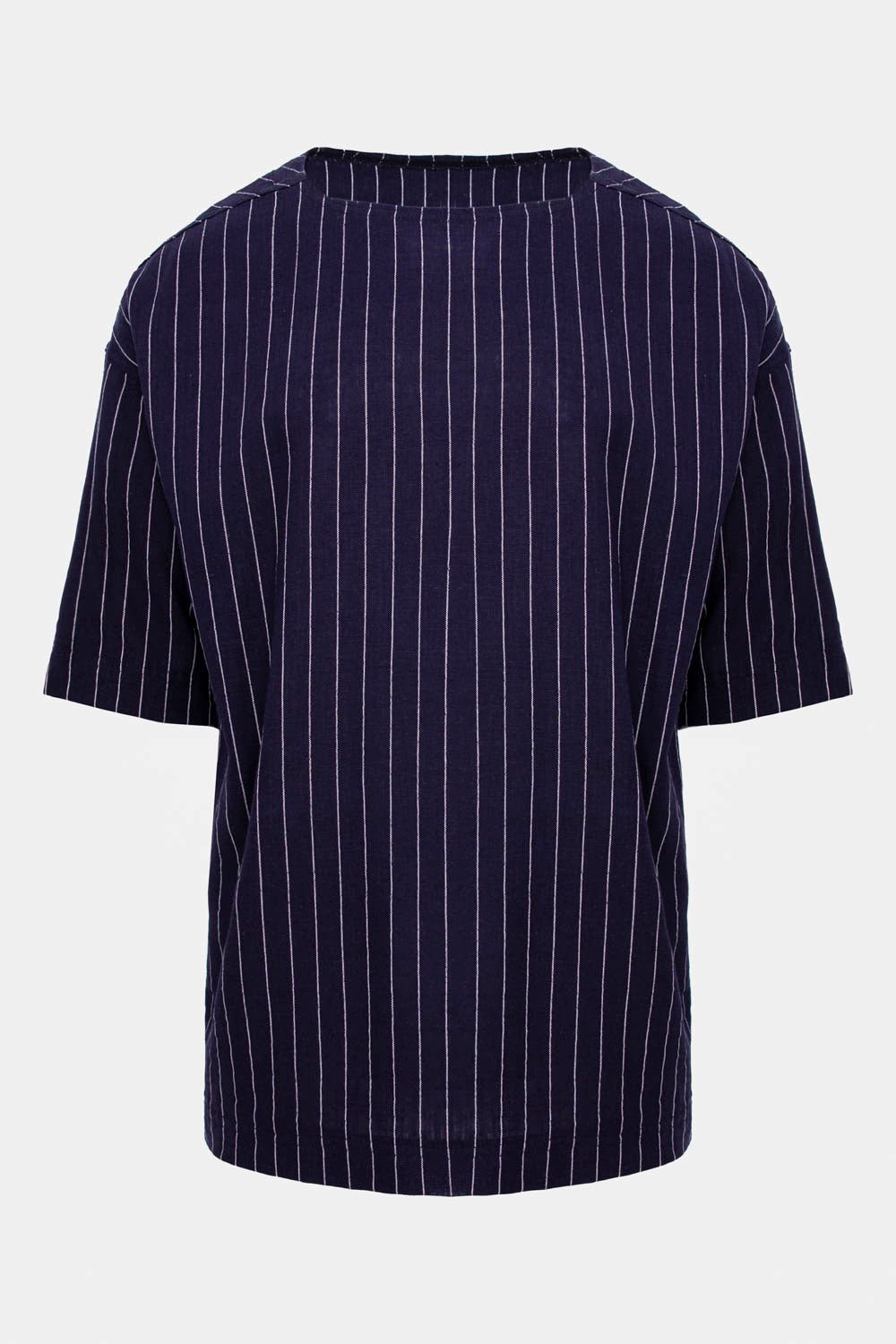 Tricou din in Monaco | Barbati | Bleumarin | Stil Modern & Elegant | Confort & Funcționalitate | Atelier Hamza